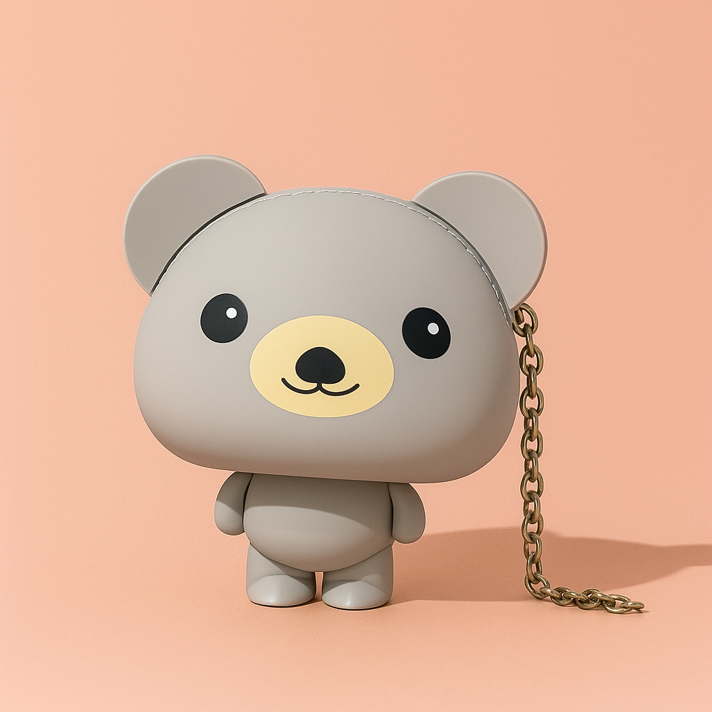 Grey Teddy Bag