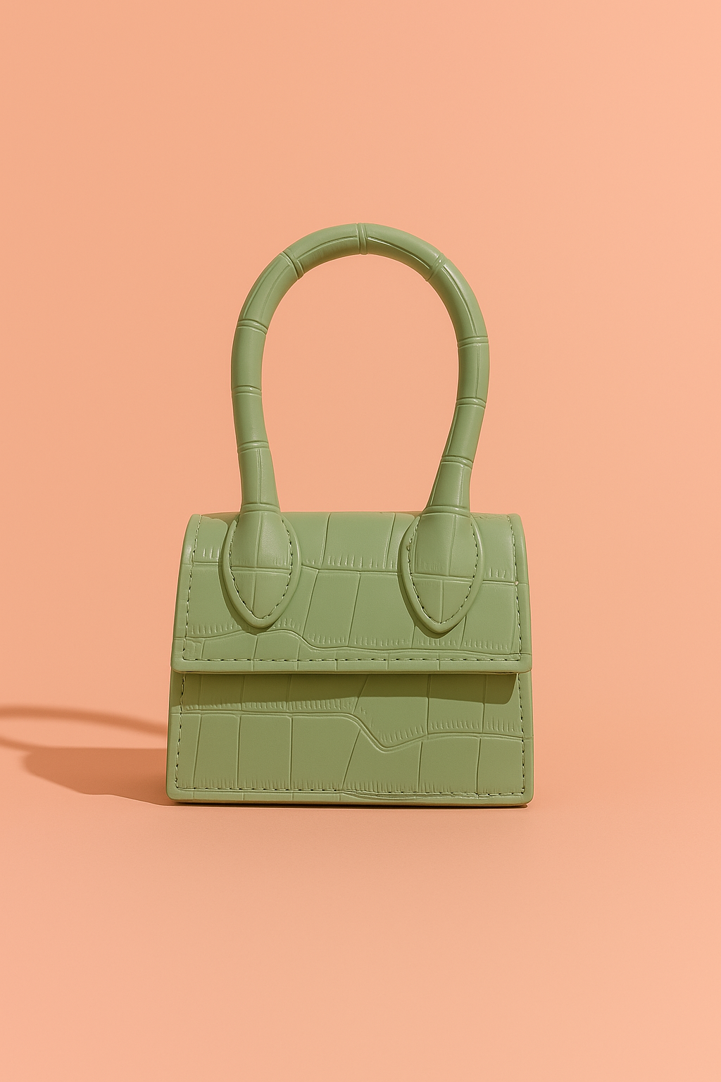 Olive Green Crocodile Bag